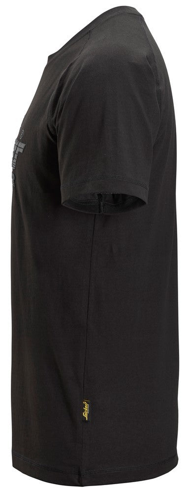 Snickers Men's Short Sleeve Logo T-shirt-BLACK - Borderland Muff