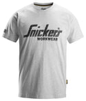 Snickers Men's Short Sleeve Logo T-shirt-GREY - Borderland Muff