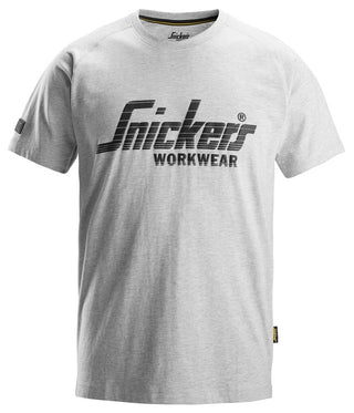 Snickers Men's Short Sleeve Logo T-shirt-GREY - Borderland Muff