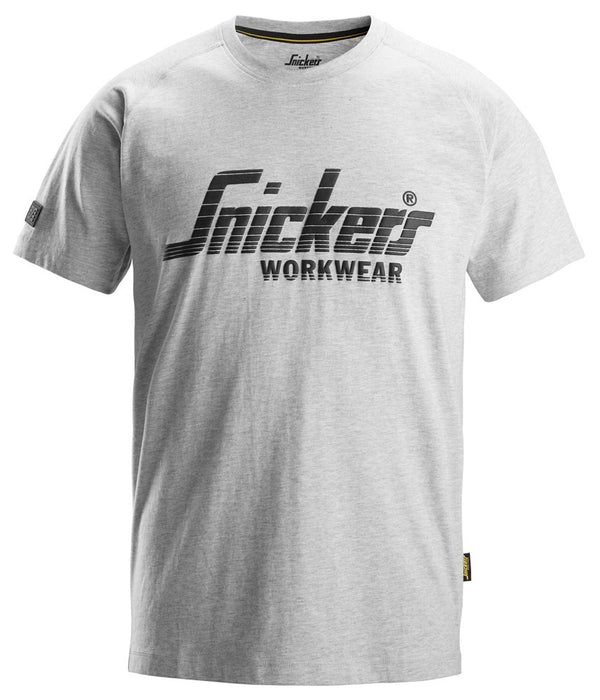 Snickers Men's Short Sleeve Logo T-shirt-GREY - Borderland Muff