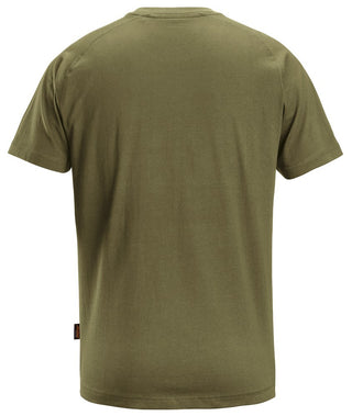 Snickers Men's Short Sleeve Logo T-shirt-KHAKI - Borderland Muff