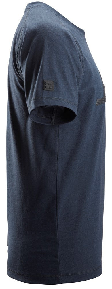 Snickers Men's Short Sleeve Logo T-shirt-NAVY - Borderland Muff