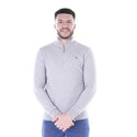 Mineral Men's Rage Quarter Zip Sweat Top-GREY MARL - Borderland Muff