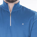 Mineral Men's Rage Quarter Zip Sweat Top-TEAL - Borderland Muff