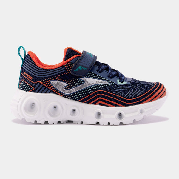 JOMA Kids Rase 2403 Velcro Flashing Light Up Shoe-NAVY - Borderland Muff