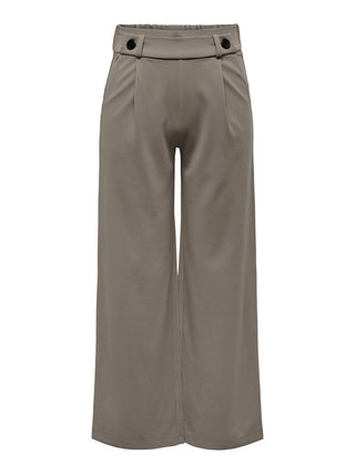 JDY Geggo Wide Fit Elasticated Trousers 30" Leg-DRIFTWOOD - Borderland Muff