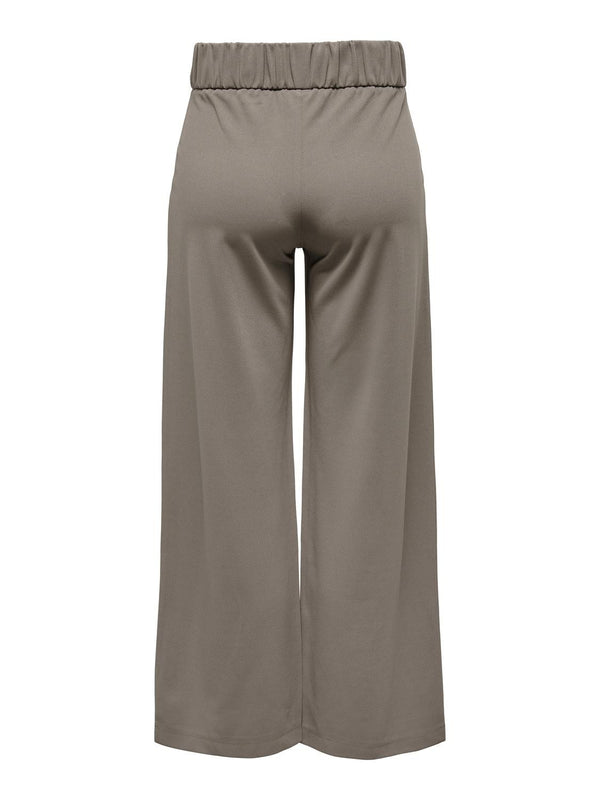JDY Geggo Wide Fit Elasticated Trousers 30" Leg-DRIFTWOOD - Borderland Muff
