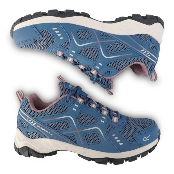 Regatta Ladies Waterproof Breathable Vendeavour Walking Shoe-BLUE - Borderland Muff