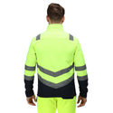 Regatta Men's Water Repellent Hi Vis 2 Tone Softshell Jacket-HIVIZ YELNVY - Borderland Muff