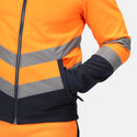 Regatta Men's Water Repellent Hi Vis 2 Tone Softshell Jacket-HIVIZ ORANVY - Borderland Muff