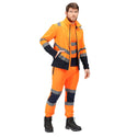 Regatta Men's Water Repellent Hi Vis 2 Tone Softshell Jacket-HIVIZ ORANVY - Borderland Muff