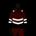 Regatta Men's Hi Vis 2 Tone Overhead Hoody-HIVIZ ORANGE - Borderland Muff