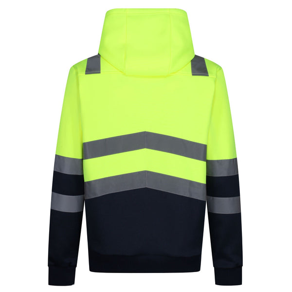 Regatta Men's Hi Vis 2 Tone Overhead Hoody-HIVIZ YELLOW - Borderland Muff
