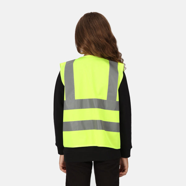 Regatta Kids Hi Vis Vest-FLURO YELLOW - Borderland Muff