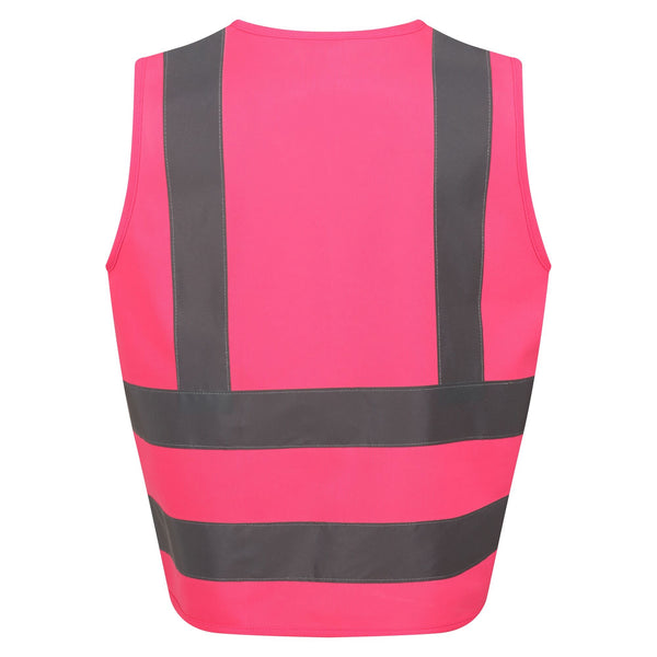 Regatta Kids Hi Vis Vest-FLURO PINK - Borderland Muff