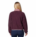 Columbia Ladies Sequoia Grove Cropped 1/2 Zip Overhead Fleece-MOONBEAM - Borderland Muff