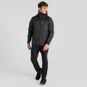 Craghoppers Mens Vanth Waterproof Breathable Wind Resistant Jacket-BLACK PEPPER - Borderland Muff