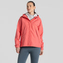 Craghoppers Ladies Ossus Waterproof Breathable Wind Resistant Jacket-CORAL - Borderland Muff