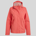Craghoppers Ladies Ossus Waterproof Breathable Wind Resistant Jacket-CORAL - Borderland Muff