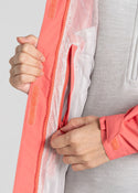 Craghoppers Ladies Ossus Waterproof Breathable Wind Resistant Jacket-CORAL - Borderland Muff