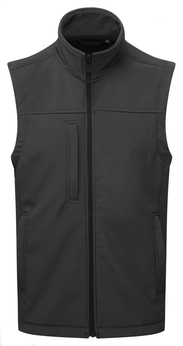 Fort Mens Breckland Windproof Breathable Fleece Lined Softshell Bodywarmer-GREY - Borderland Muff