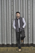 Fort Mens Breckland Windproof Breathable Fleece Lined Softshell Bodywarmer-GREY - Borderland Muff