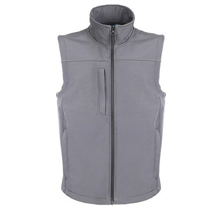 Fort Mens Breckland Windproof Breathable Fleece Lined Softshell Bodywarmer-GREY - Borderland Muff
