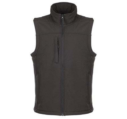 Fort Mens Breckland Windproof Breathable Fleece Lined Softshell Bodywarmer-BLACK - Borderland Muff