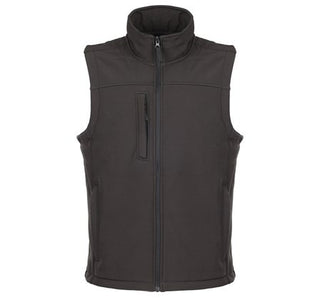 Fort Mens Breckland Windproof Breathable Fleece Lined Softshell Bodywarmer-BLACK - Borderland Muff