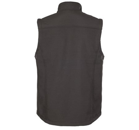 Fort Mens Breckland Windproof Breathable Fleece Lined Softshell Bodywarmer-BLACK - Borderland Muff