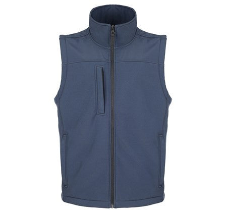 Fort Mens Breckland Windproof Breathable Fleece Lined Softshell Bodywarmer-NAVY - Borderland Muff