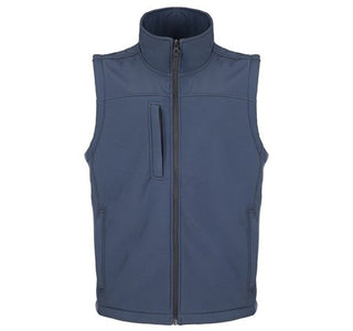Fort Mens Breckland Windproof Breathable Fleece Lined Softshell Bodywarmer-NAVY - Borderland Muff