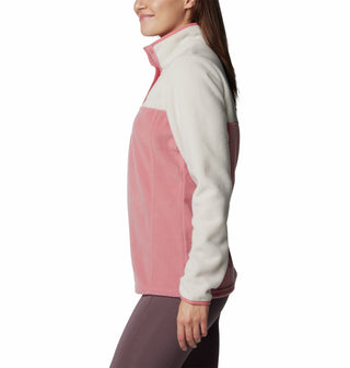 Columbia Ladies Benton Springs 1/2 Snap Pullover Fleece-PINK - Borderland Muff