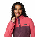 Columbia Ladies Benton Springs 1/2 Snap Pullover Fleece-RED - Borderland Muff