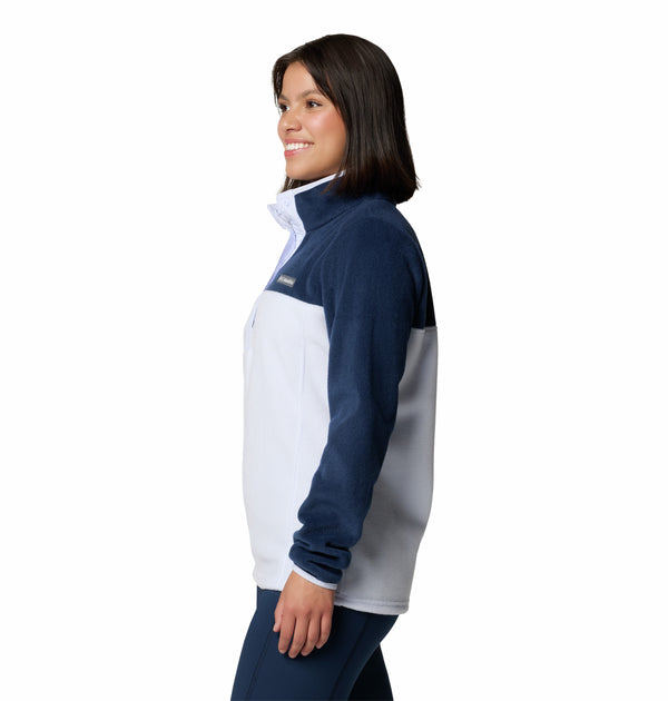 Columbia Ladies Benton Springs 1/2 Snap Pullover Fleece-NAVY - Borderland Muff