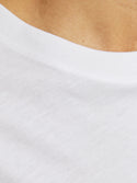 Jack & Jones Art Regular Fit 100% Cotton T-Shirt-WHITE - Borderland Muff