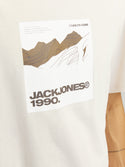 Jack & Jones Art Regular Fit 100% Cotton T-Shirt-MOONBEAM - Borderland Muff