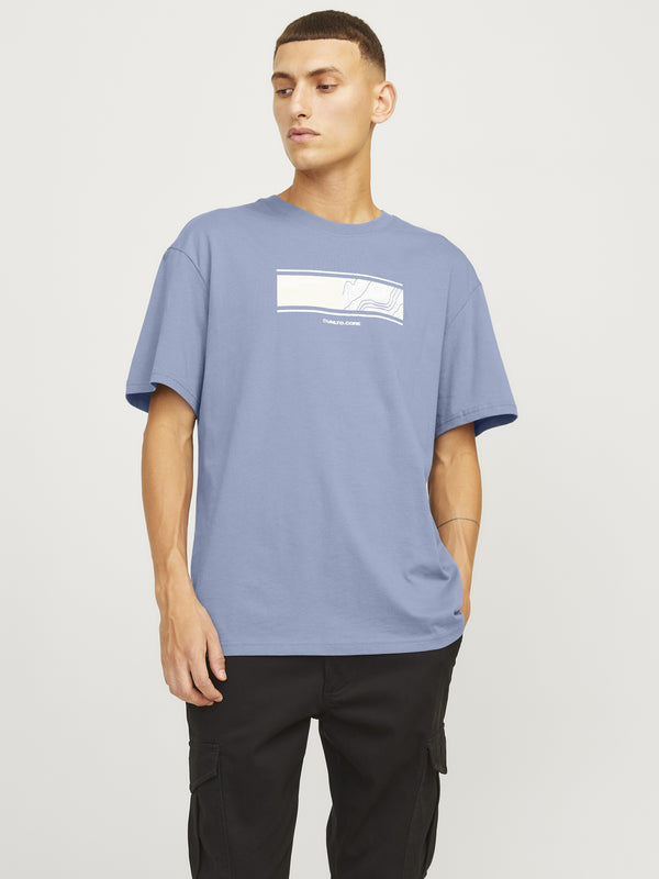 Jack & Jones Art Regular Fit 100% Cotton T-Shirt-FLINT - Borderland Muff