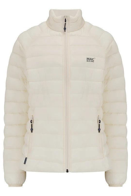 Mac In A Sac Ladies Synergy Insulated Packable Jacket-IVORY - Borderland Muff