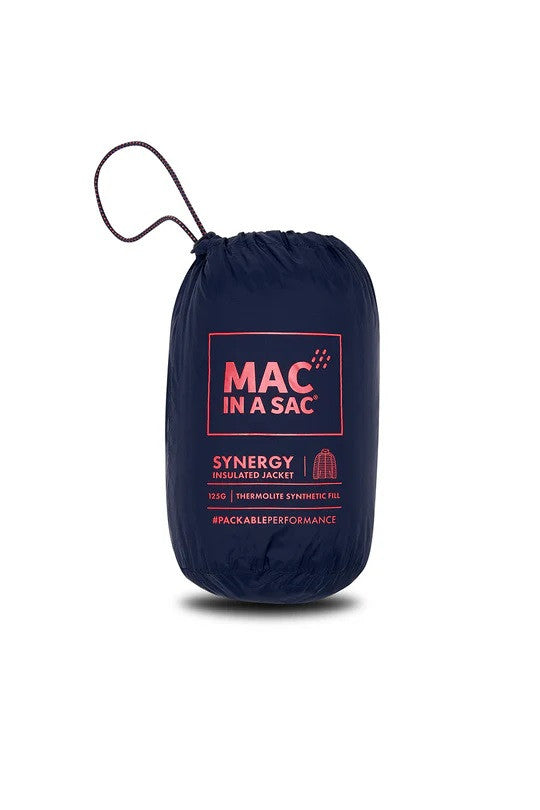 Mac In A Sac Ladies Synergy Insulated Packable Jacket-NAVY - Borderland Muff