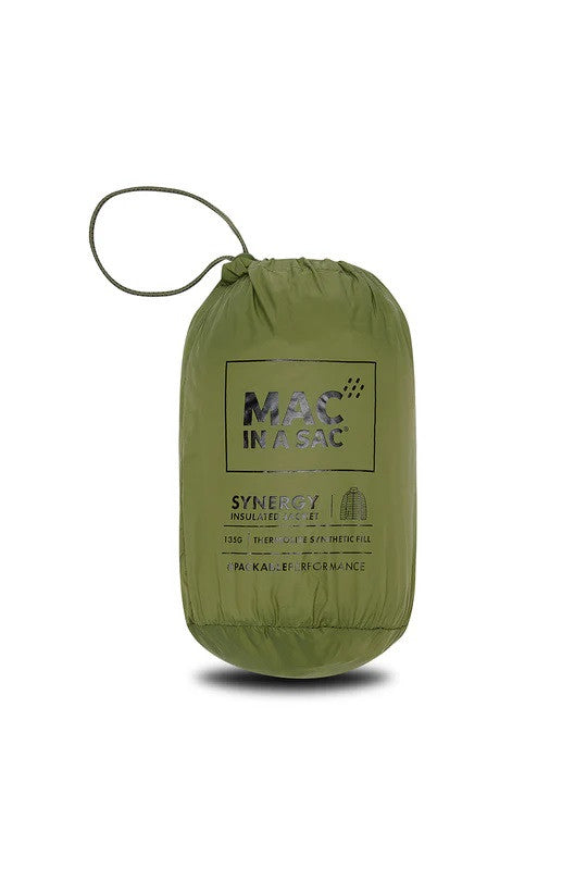 Mac In A Sac Mens Synergy Insulated Packable Jacket-KHAKI - Borderland Muff