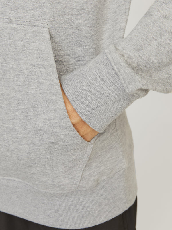 Jack & Jones Mens Regular Fit Outdoor Hoody-LIGHT GREY - Borderland Muff
