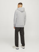 Jack & Jones Mens Regular Fit Outdoor Hoody-LIGHT GREY - Borderland Muff