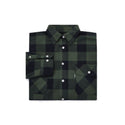 Champion Mens Arran 100% Cotton Yarn Dyed Flannel Check Shirt-GREEN - Borderland Muff