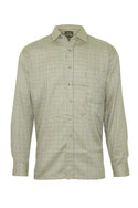 Champion Mens Cartmel Brushed Inner Check Shirt-OLIVE - Borderland Muff