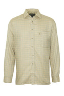 Champion Mens Cartmel Brushed Inner Check Shirt-STONE - Borderland Muff