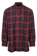 Champion Mens Matlock 100% Cotton Check Shirt-RED - Borderland Muff