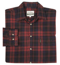 Champion Mens Matlock 100% Cotton Check Shirt-RED - Borderland Muff