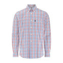 Champion Mens Harrowgate Long Sleeve Check Shirt-BLUE - Borderland Muff