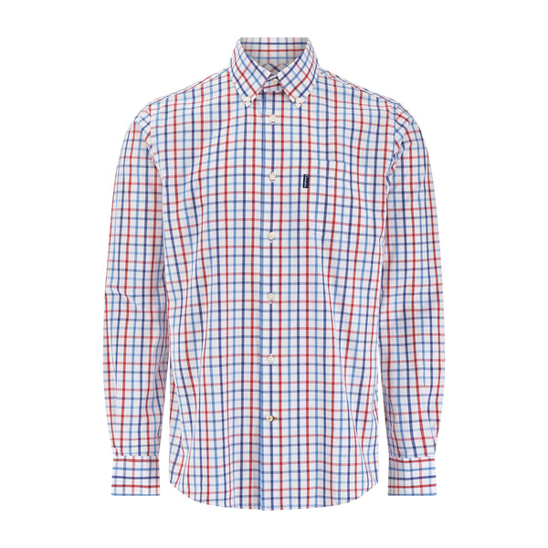 Champion Mens Harrowgate Long Sleeve Check Shirt-BLUE - Borderland Muff